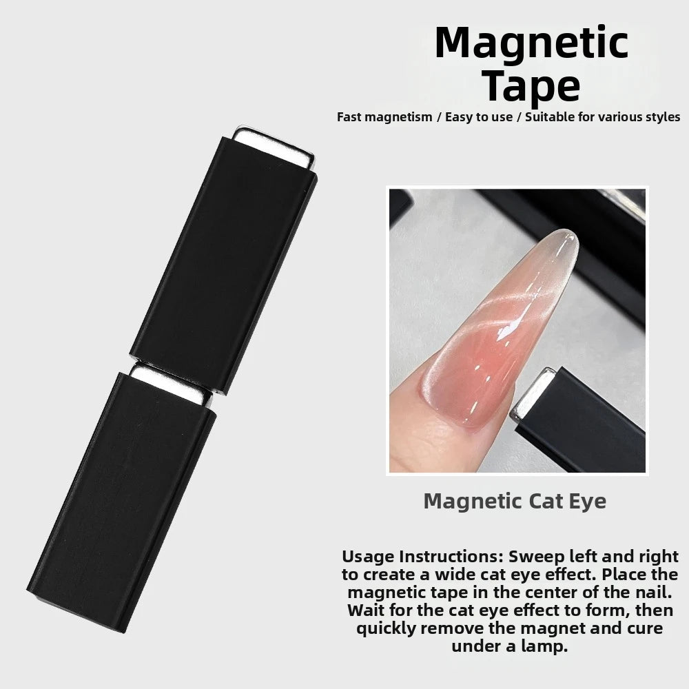 Double-Ended Cat Eye Nail Magnet | 8 Effects DIY Manicure Tool Nail Art Magnet QXL