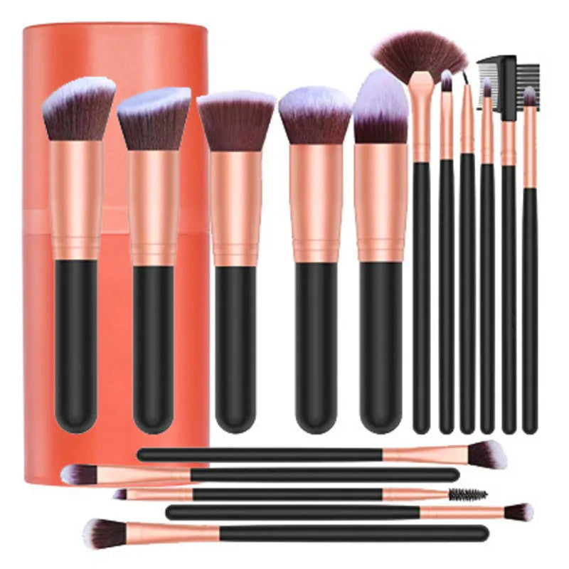 16-Piece Makeup Brush Set | Powder, Foundation & Eye Brushes Makeup Brush Set QXL