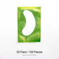50/100 Pairs Lint-Free Hydro-Gel Under-Eye Pads for Lash Extensions Under-Eye Lash Pads QXL 50pairs green