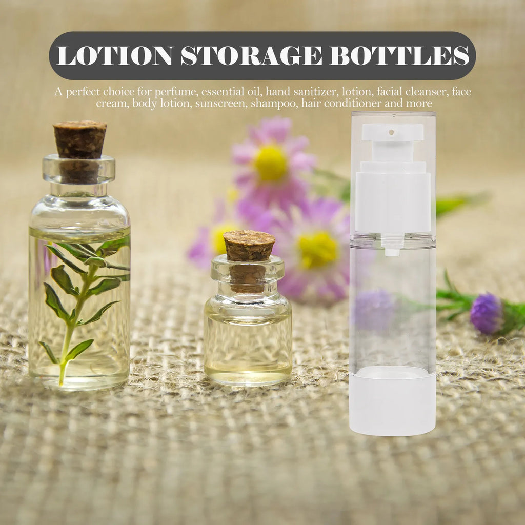 10-Pack Refillable Travel Lotion Bottles | Leakproof Pump Set Travel Bottle Set QXL