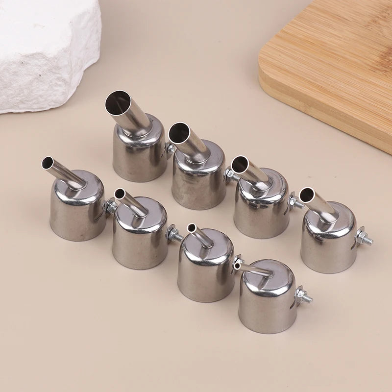 850 Series 45° Curved Hot Air Rework Nozzle | 3–12mm Rework Station Nozzle QXL