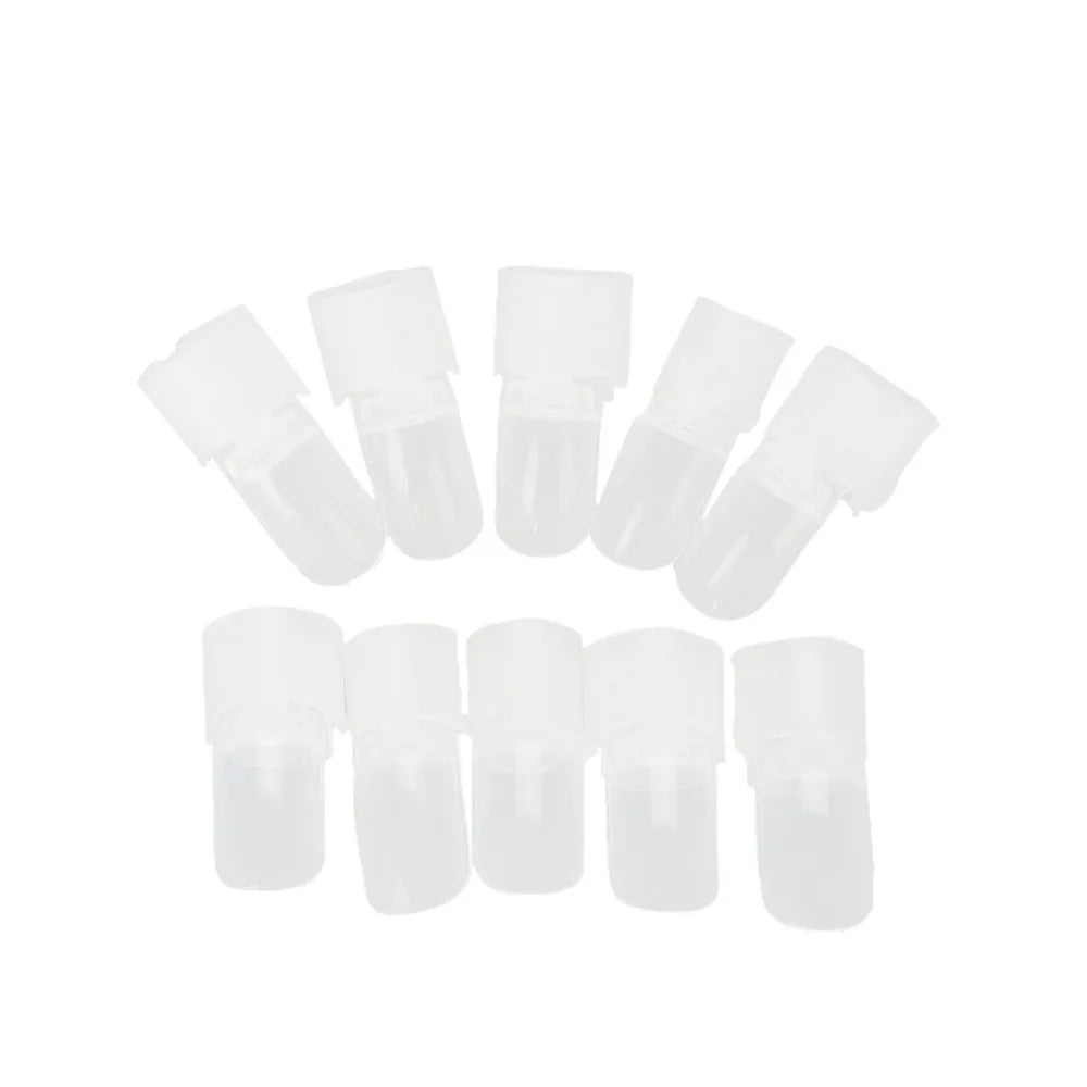 10-Pack Nail Polish Shields | Flexible Finger Nail Protector Tips Nail Polish Shields QXL Light Grey