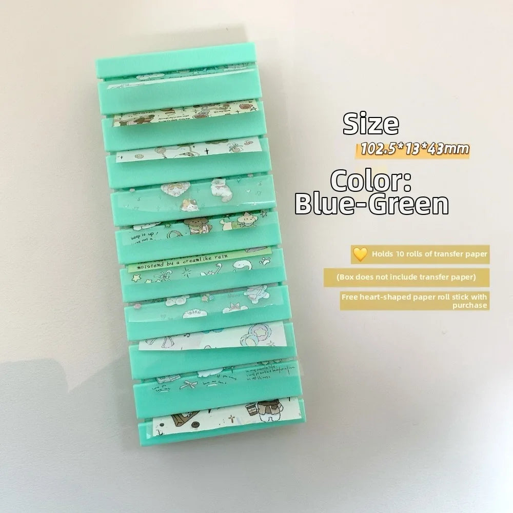 Nail Foil Storage Box | Transfer Foil & Decal Organizer Nail Art Organizer QXL 9