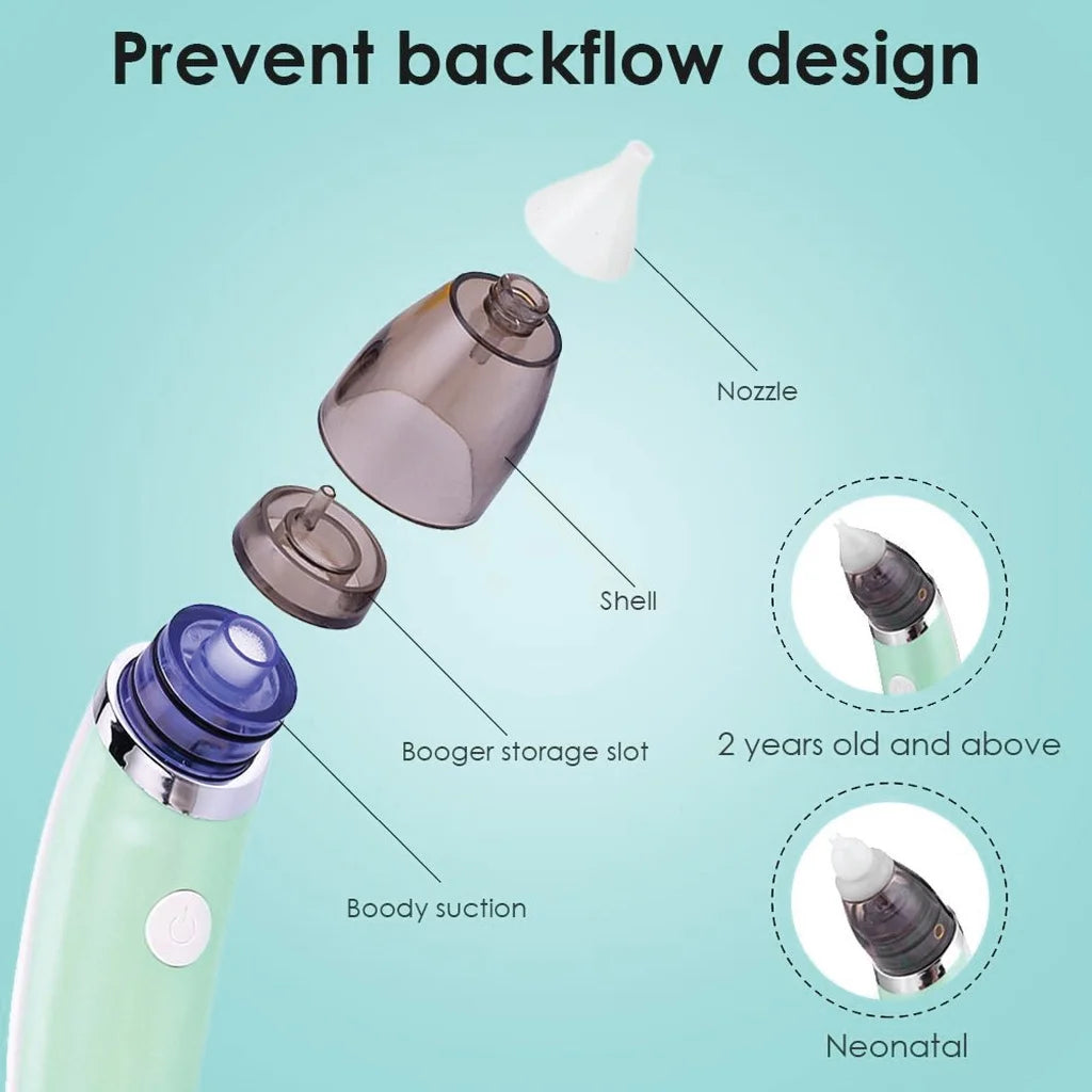 Electric Baby Nasal Aspirator | Gentle Automatic Nose Cleaner Baby Nasal Aspirator QXL