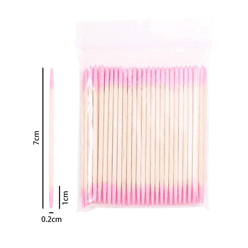 Wooden Cotton Swab Nail Polish Corrector Sticks | 1–10 Pack Nail Corrector Swabs QXL