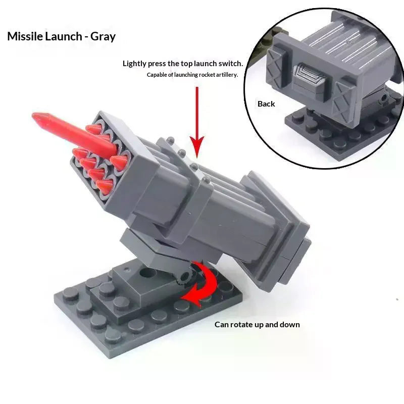 Missile Launcher Commando Building Blocks Set | Ages 14+ Building Blocks Set QXL