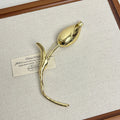 Retro Tulip Brooch for Women | Elegant Floral Suit Pin Floral Brooch Pin QXL Gold