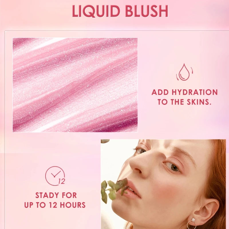 FOCALLURE Liquid Blush – 4 Shades Long-Lasting Matte Finish Liquid Blush QXL