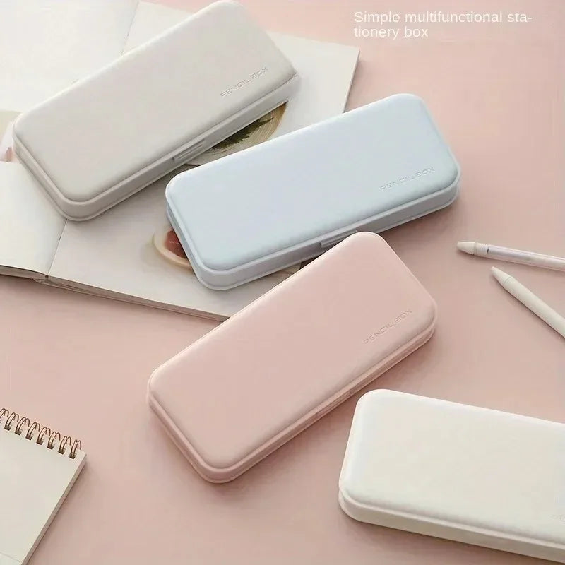 Minimalist Plastic Pencil Case | School & Office Stationery Box Pencil Case QXL