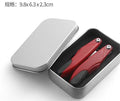 Folding Stainless Steel Toenail Nipper & Groove Trimmer Tool Nail Nipper Trimmer QXL Red