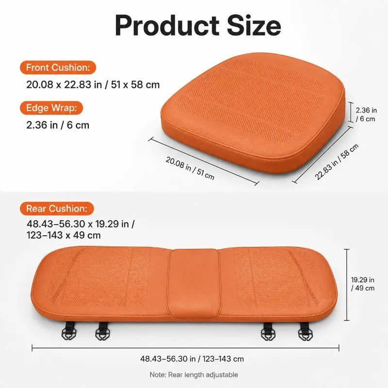 Breathable Perforated Nappa Leather Car Seat Cushion Cover Car Seat Cushion QXL