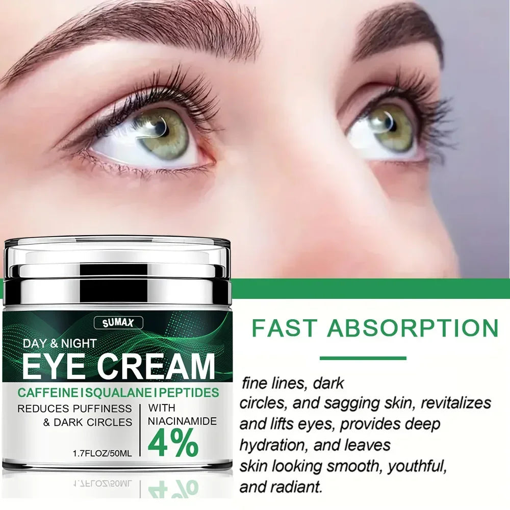 Nicotinamide Eye Cream – Hyaluronic Acid & Retinol | 50ml Eye Cream Gel QXL