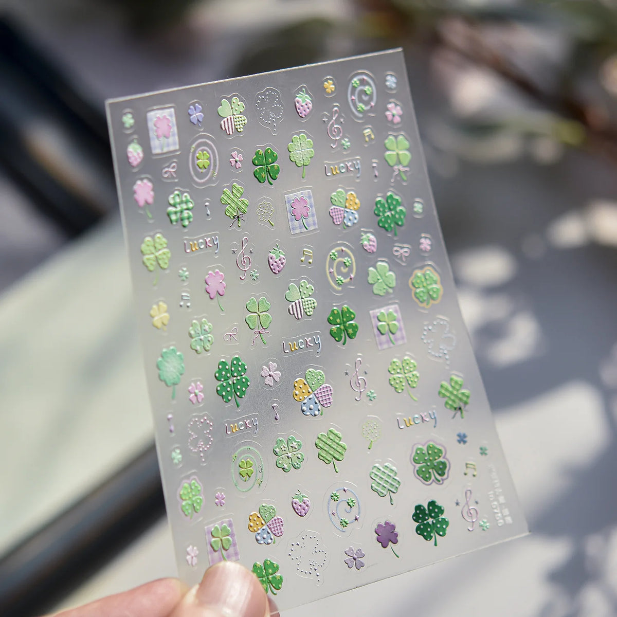 5D Nail Art Stickers – Kitten Floral Self-Adhesive Decals Nail Art Stickers QXL to5756