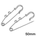 10 Large Blank Base Safety Pin Brooches | DIY Jewelry Craft DIY Brooch Pin Blanks QXL 10pcs