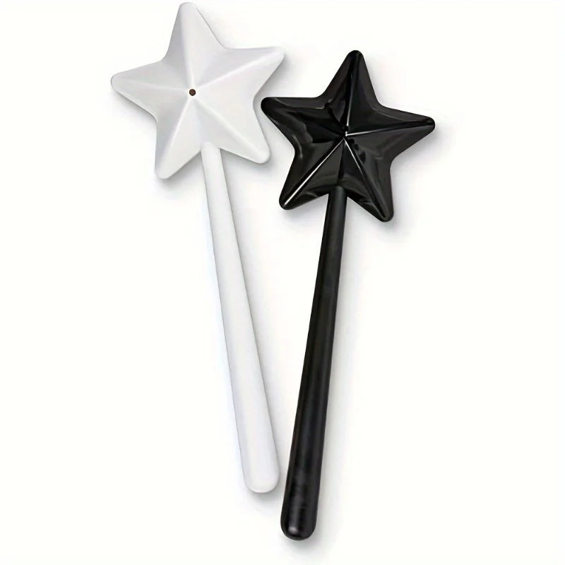 Magic Wand Star Salt & Pepper Shakers – 2-Pack Plastic Set Salt & Pepper Shakers QXL 2pcs