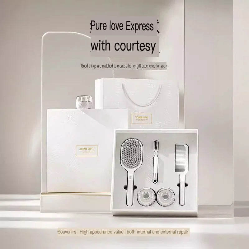 Air Cushion Comb Gift Set | Detangling & Scalp Massage Hair Comb Gift Set QXL