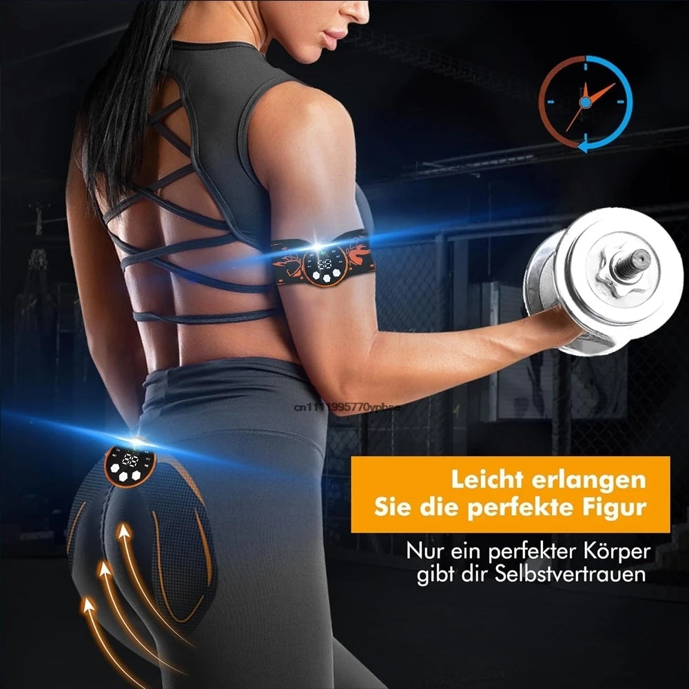 Wireless EMS Abs & Butt Toning Stimulator | Rechargeable EMS Muscle Stimulator QXL