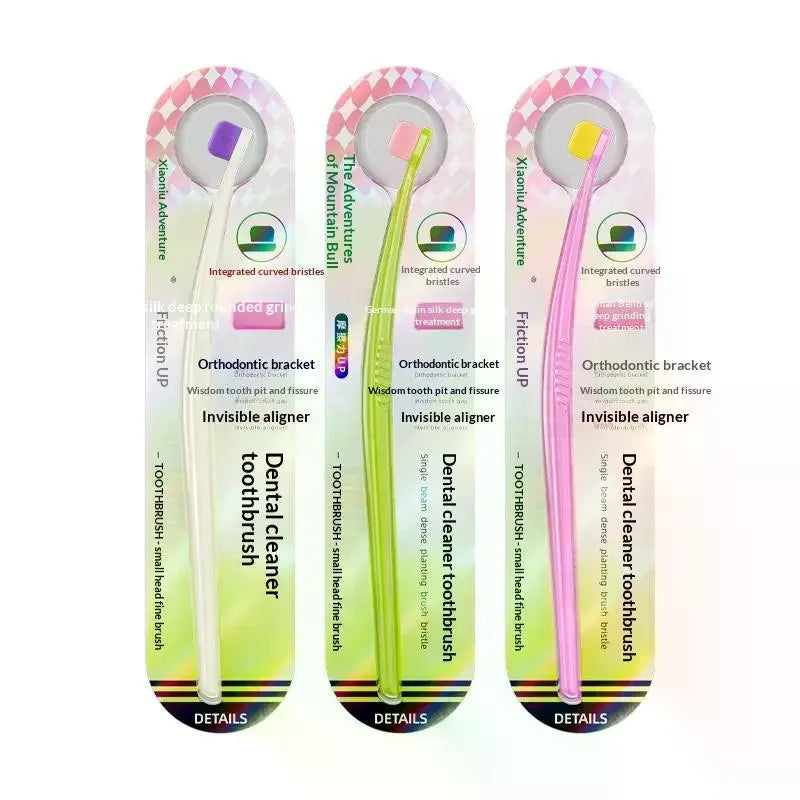 Small Head Toothbrush | Compact Interdental Brush for Braces Interdental Toothbrush QXL