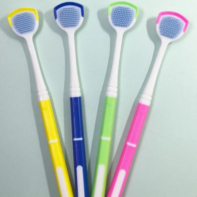Plastic Tongue Scraper for Adults – 4 Colors | Oral Hygiene Tool Tongue Scraper QXL