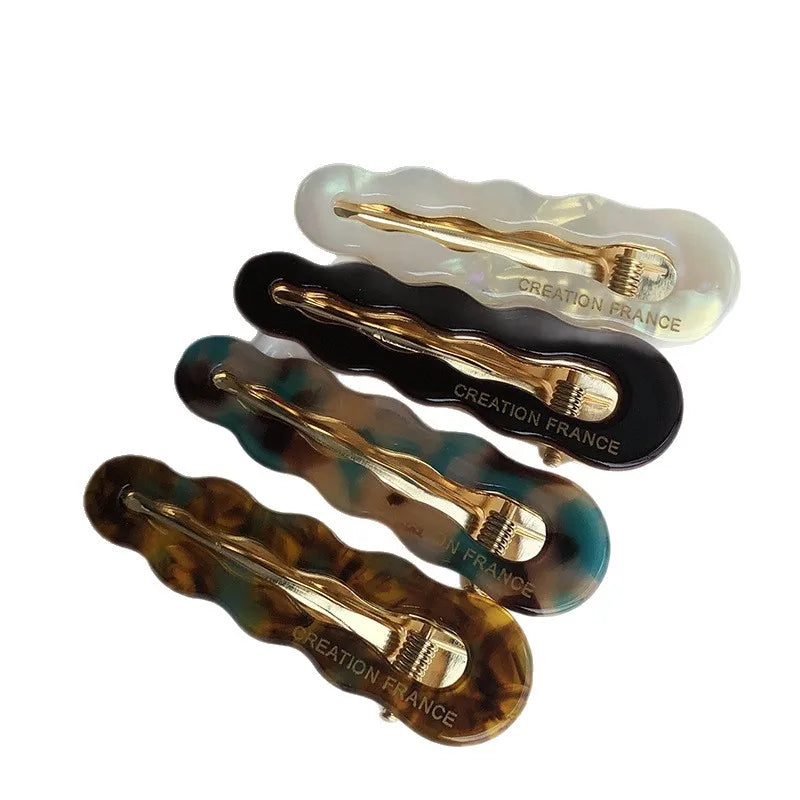 Floral Duckbill Hair Clips – Side Bang & Cross Grip for Women Hair Clip QXL