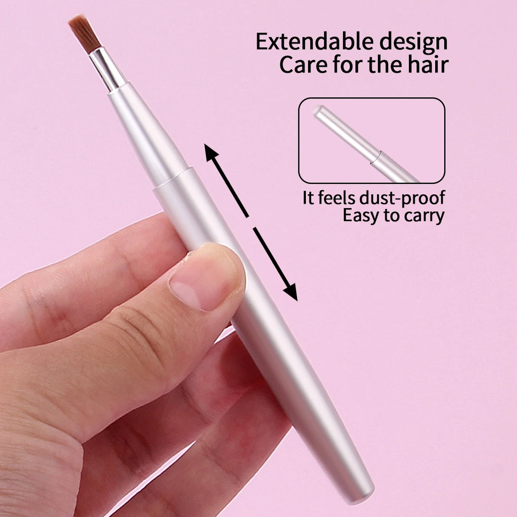 2-Pack Retractable Lip Brush Set | Professional Lip Liner Lip Brush Set QXL