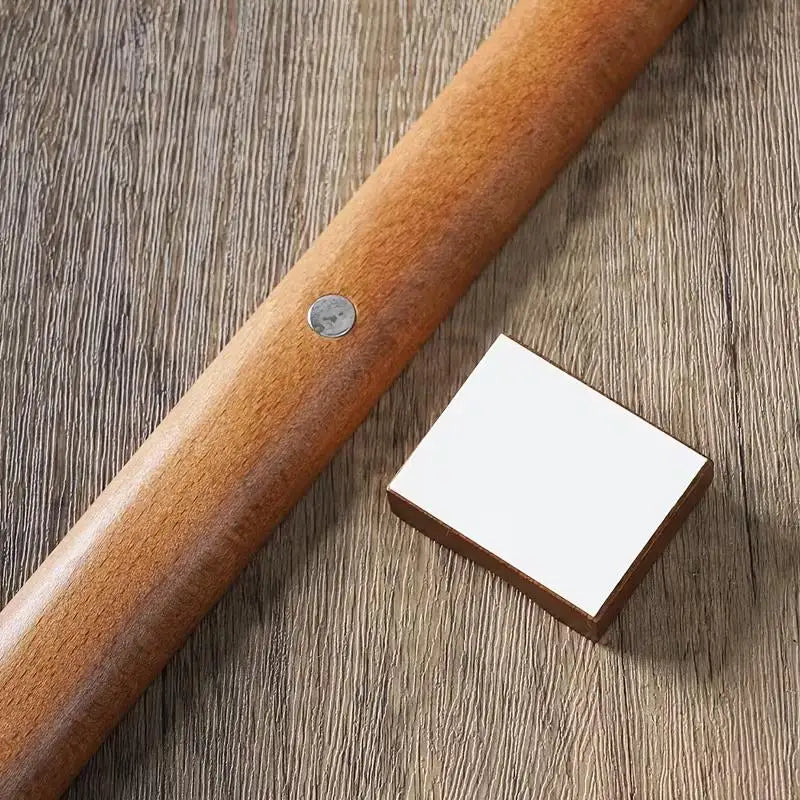 55cm Zelkova Wood Magnetic Shoe Horn | Long Handle Luxury Wooden Shoe Horn QXL