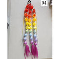 20" Kids Braided Bubble Ponytail Hair Extension – Colorful
