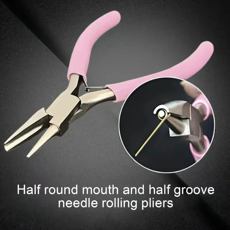 5-Inch Round Concave Pliers for Jewelry Making & Wire Loops Jewelry Making Pliers QXL