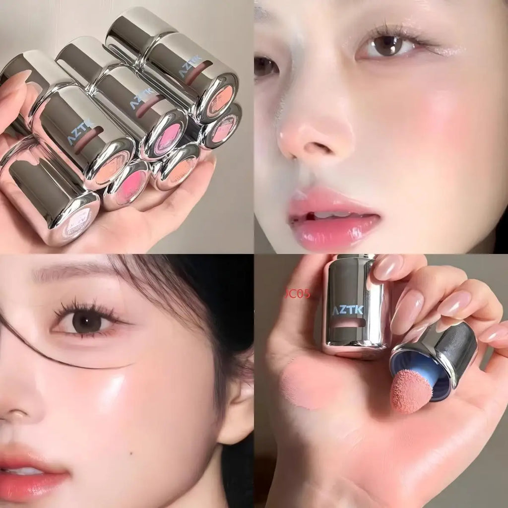 AZTK JC04 Water-to-Powder Liquid Blush | Matte Cheek Tint Liquid Blush QXL