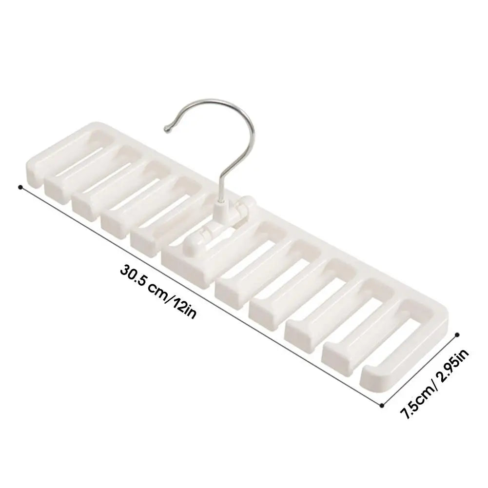 Belt & Tie Organizer Hanger | Wardrobe Scarf Rack Wardrobe Organizer Rack QXL
