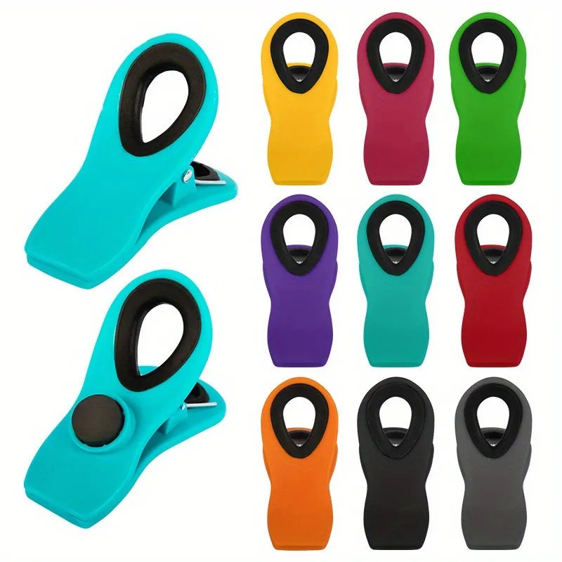Magnetic Food Bag Clips | Airtight Reusable Snack Sealer Set Food Bag Clips QXL