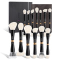 MAANGE 13-Pc Double-Ended Makeup Brush Set & Storage Bag Makeup Brush Set QXL Black