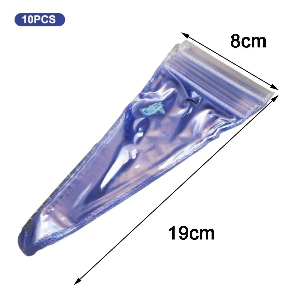 10-Pack PVC Hair Scissor Sleeves | Waterproof Self-Sealing Bags Scissor Protective Sleeves QXL 19-8cm 10pcs
