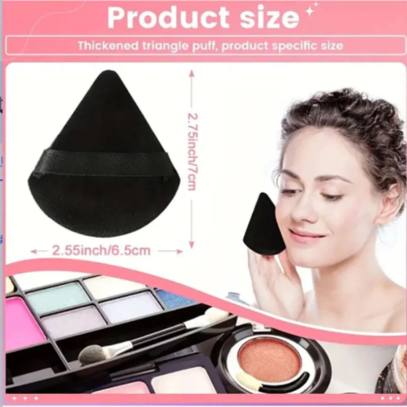 5-Pack Velvet Triangle Makeup Sponges & Powder Puffs Makeup Powder Puff QXL