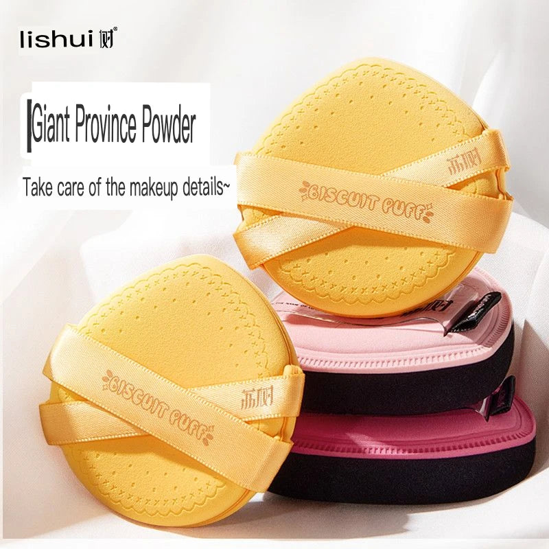 Super Soft Powder Puff Cushion Set | Dry & Wet Use – 2 Pack Makeup Sponge Puff QXL