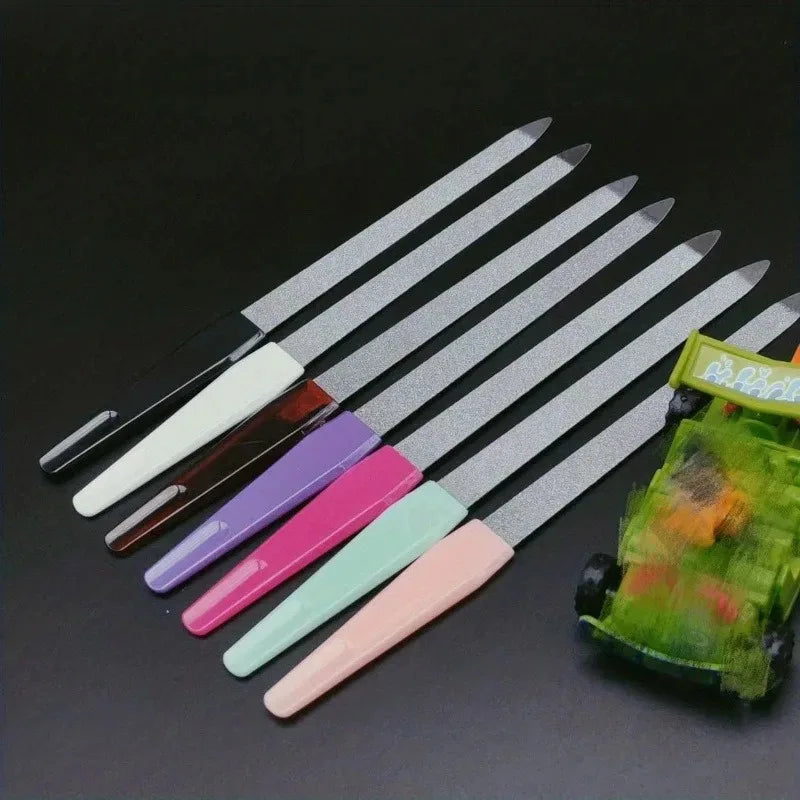 Double-Sided Stainless Steel Nail Files | 1 & 7-Pc Sets Nail File Set QXL