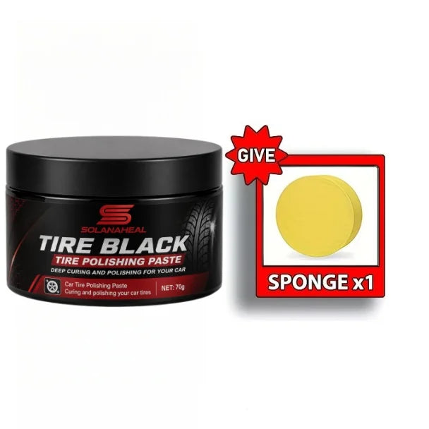 Tire Blackening Polishing Paste | UV Shield & Restore Tire Polishing Paste QXL