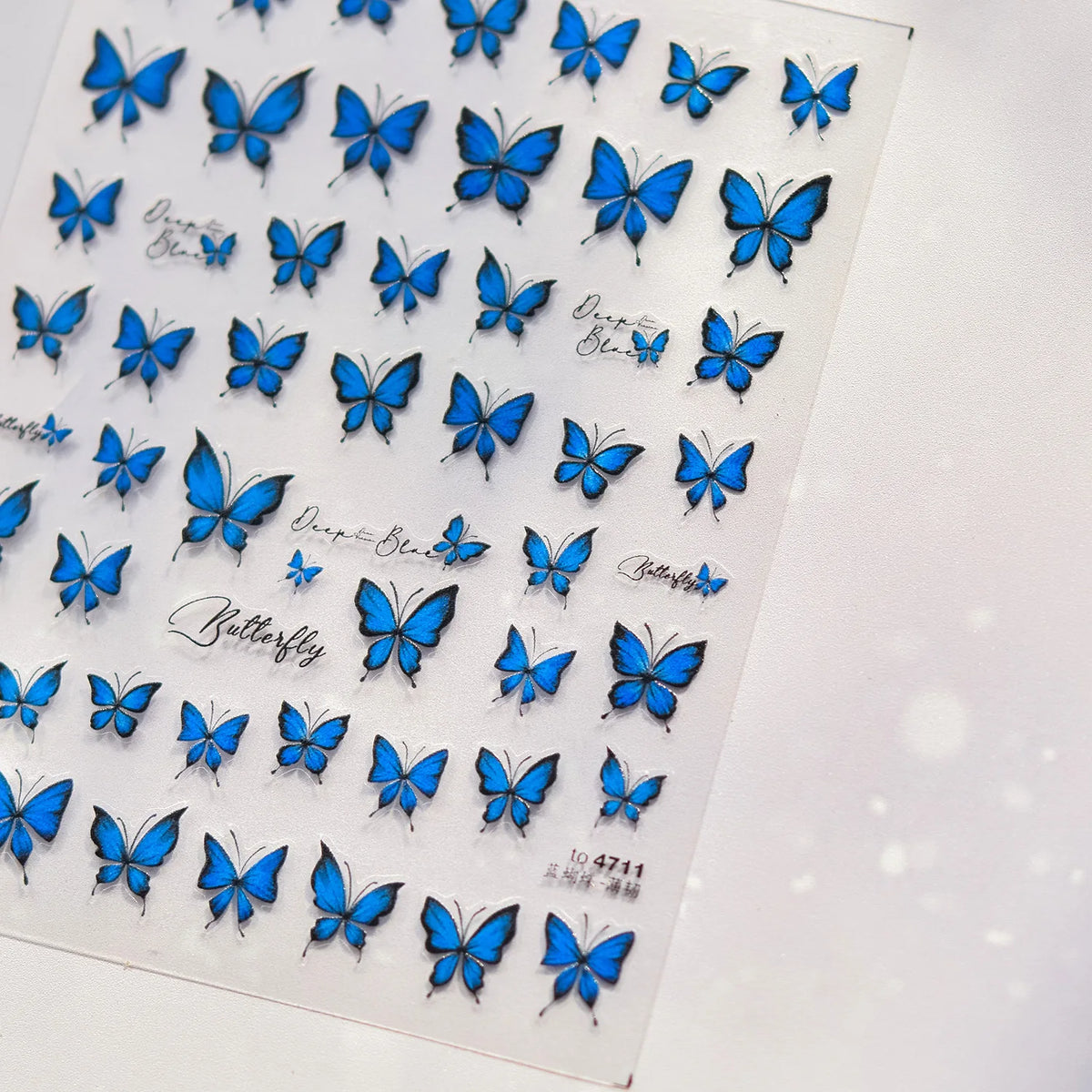 5D Holographic Butterfly Floral Nail Art Stickers | NAILFYOU
