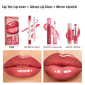 3-Pack K-Beauty Lip Gloss Set | Mirror Shine & Glasting Gloss Lip Gloss Set QXL 01