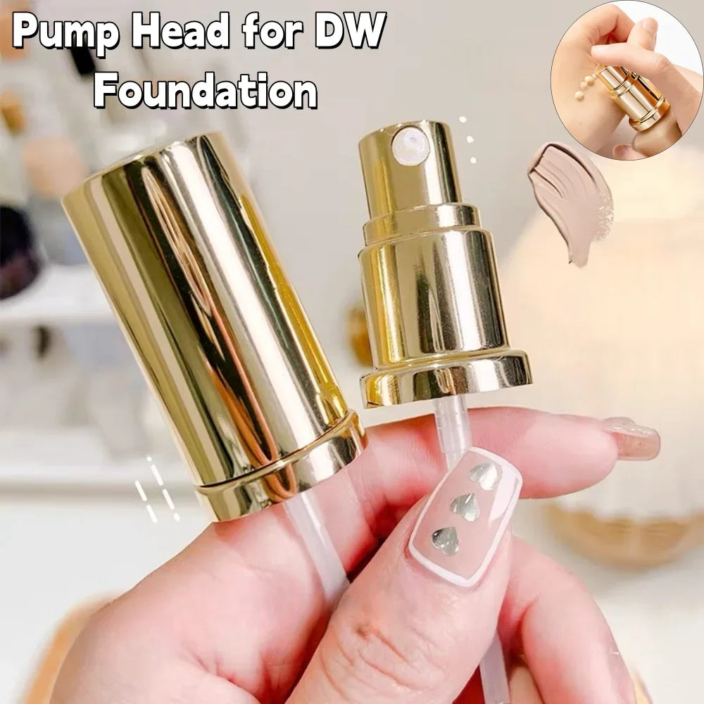 30ml Foundation Pump Dispenser Replacement Head with Lid Foundation Pump Dispenser QXL