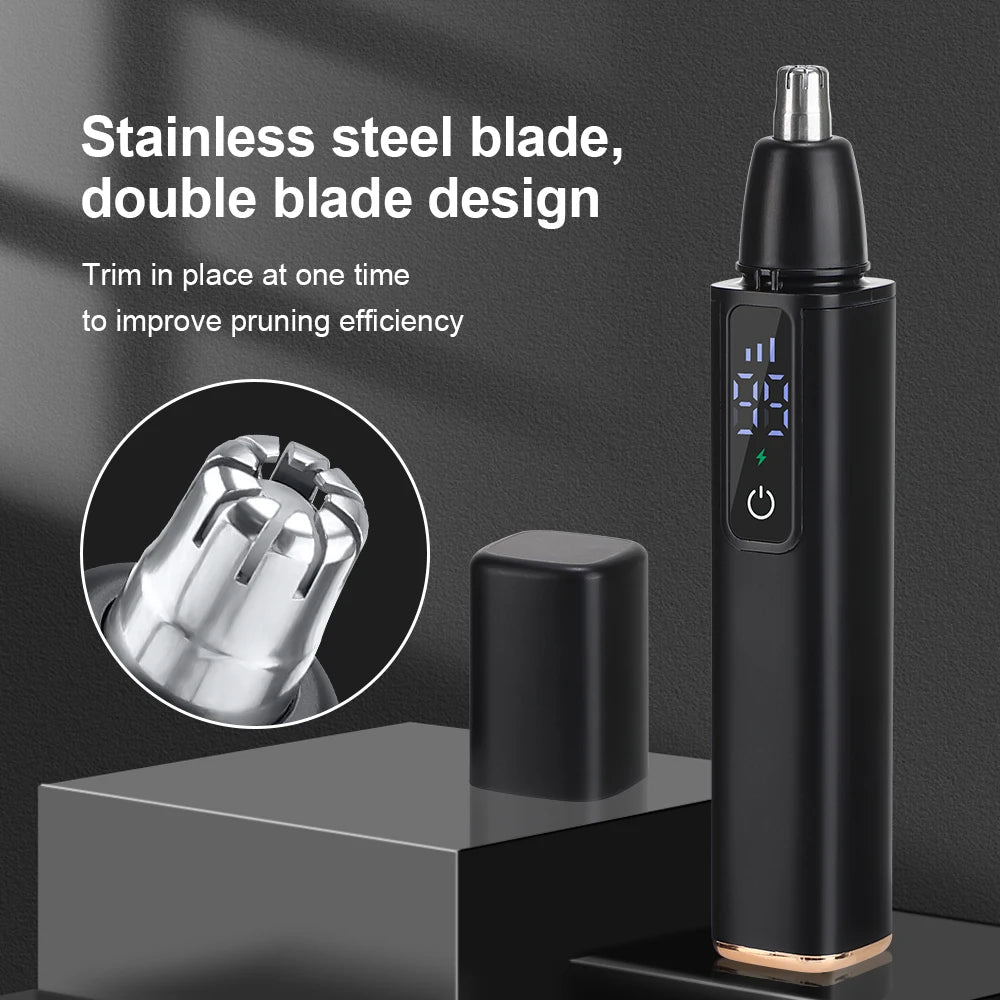 Ms.Dear Electric Nose Hair Trimmer | USB-C Rechargeable, LED Nose Hair Trimmer QXL