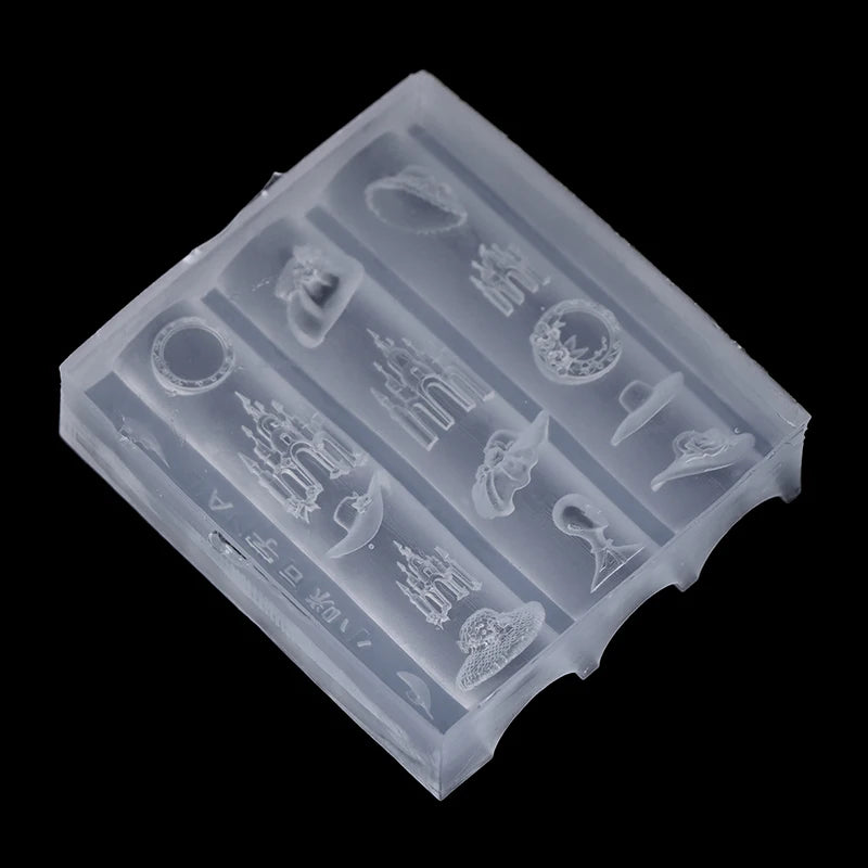 3D Silicone Nail Art Mold | Swan Castle Straw Hat DIY Templates Nail Art Mold QXL