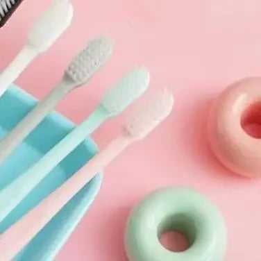 10-Pack Soft Bristle Toothbrushes | Ultrafine Deep Clean Travel Manual Toothbrush Set QXL