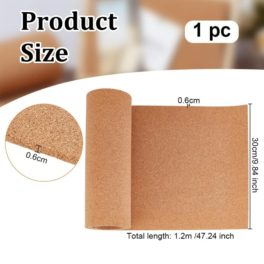 Natural Cork Roll 47.2x11.8 In | Bulletin Board & DIY Sheet Cork Board Roll QXL