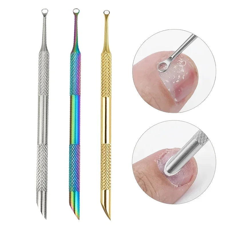 Stainless Steel Cuticle Pusher & Remover Manicure Pen – 20 Pcs Cuticle Pusher Tool QXL
