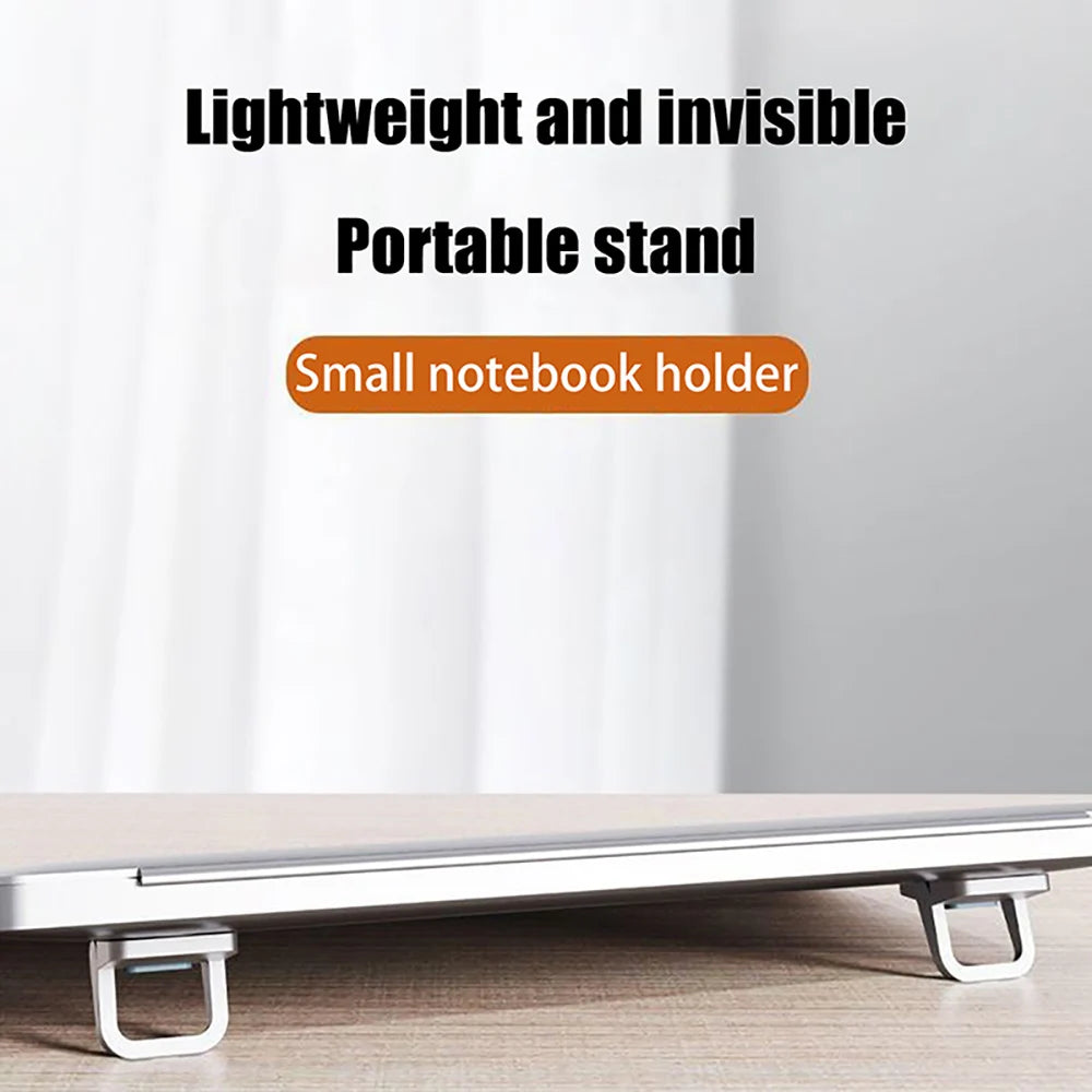 2-Pack Mini Foldable Laptop Stand | Self-Adhesive Keyboard Riser Laptop Stand QXL