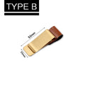 Leather & Brass Pen Holder Clip for Travelers Notebook Journal Pen Holder Clip QXL B