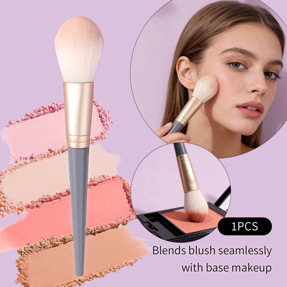 KOSSHOW Soft Blush Contour & Loose Powder Makeup Brush Makeup Brush QXL
