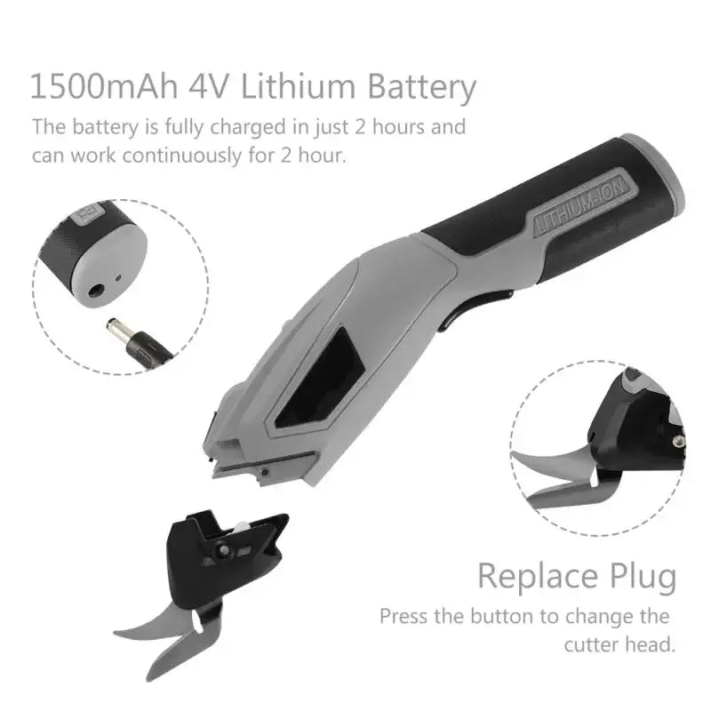 Dreamburgh USB Rechargeable Electric Scissors – Fabric & Leather Electric Scissors QXL