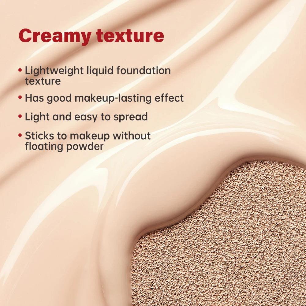 Lakerain Cushion Foundation SPF | Waterproof Full Coverage Cushion Foundation QXL